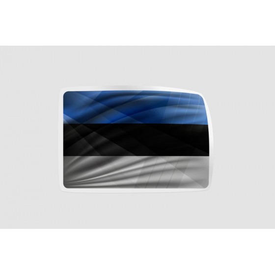 Estonia Flag Style 6