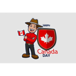 Happy Canada Day With Ranger And Flag Sticker - DecalsHouse