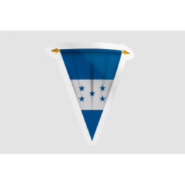 Honduras Flag Pennant Style 3 - DecalsHouse