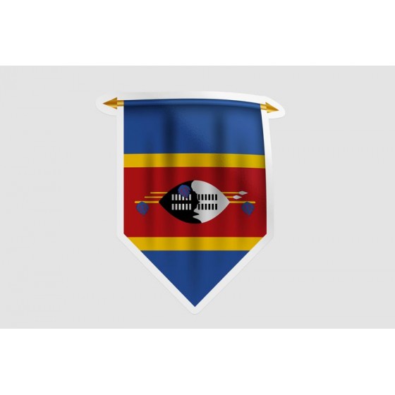 Eswatini Flag Pennant Style 8