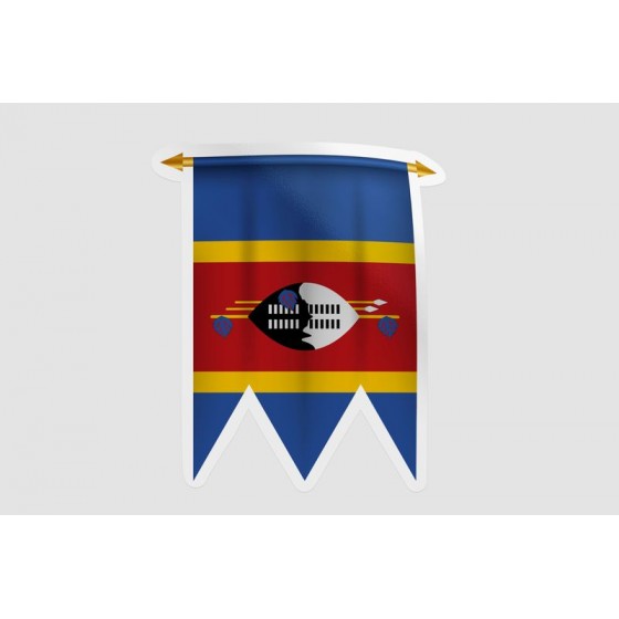 Eswatini Flag Pennant Style 9
