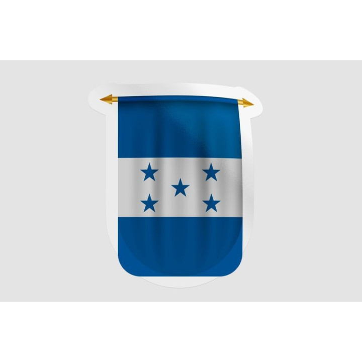 Honduras Flag Pennant Style 4 - DecalsHouse
