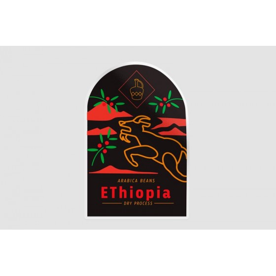 Ethiopia Coffee Label Style 2