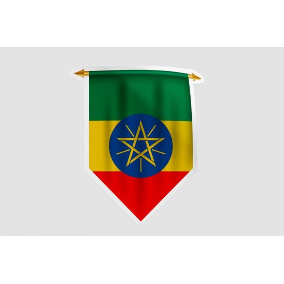 Ethiopia Flag Pennant Style 10