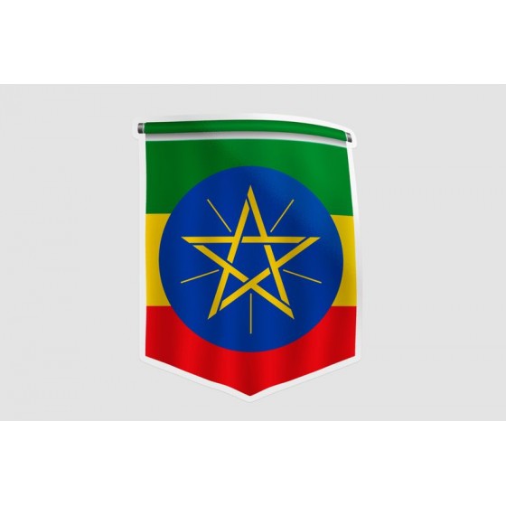 Ethiopia Flag Pennant Style 2