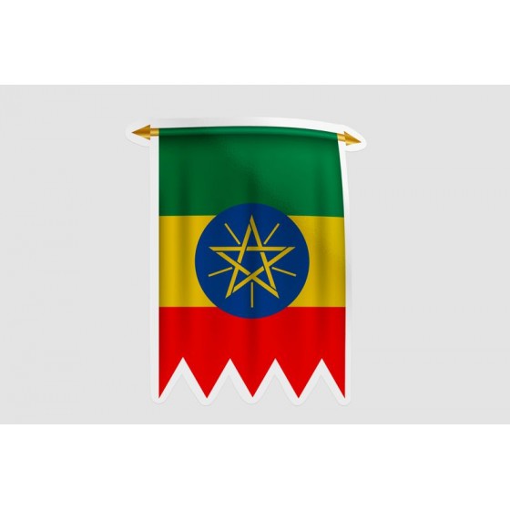 Ethiopia Flag Pennant Style 3