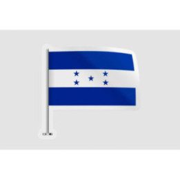 Honduras Flag Style 4 - DecalsHouse