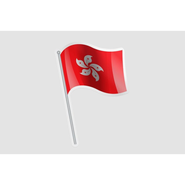 Hong Kong Flag Pole - DecalsHouse