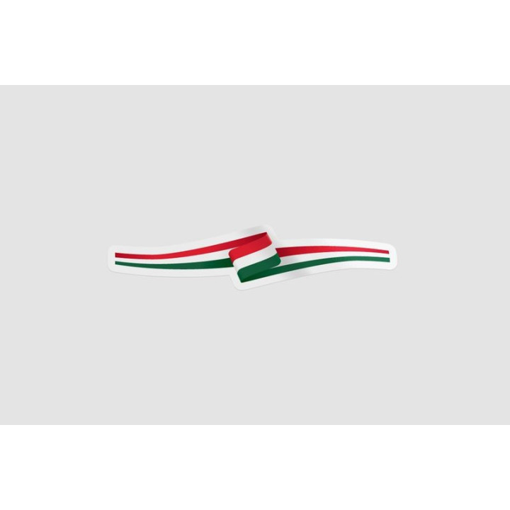 Hungary Flag Ribbon Style 3 - DecalsHouse