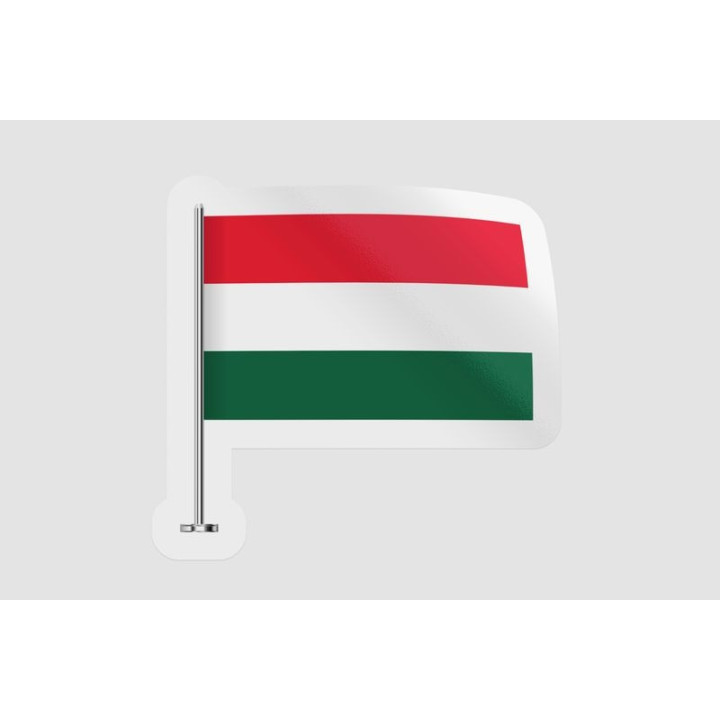 Hungary Flag Style 4 - DecalsHouse