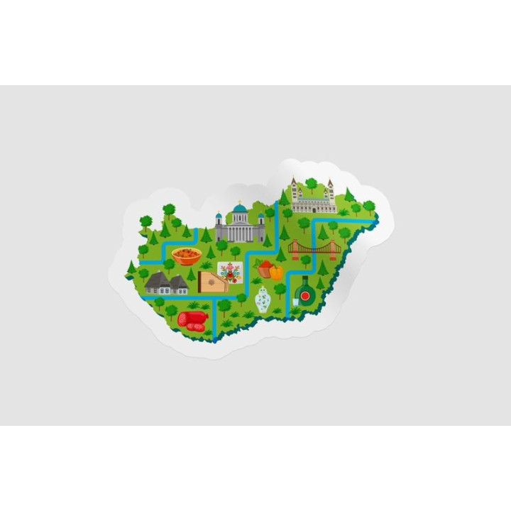 Hungary Map Infographic - DecalsHouse