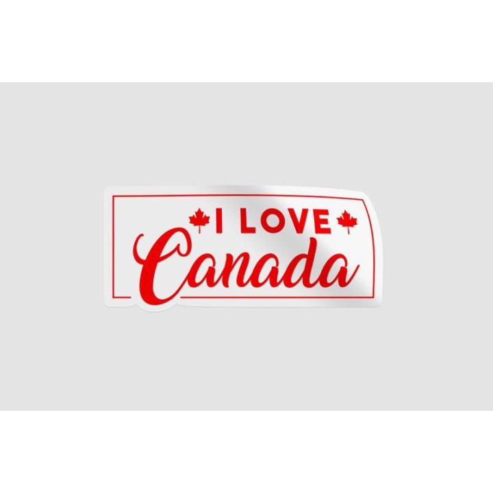 I Love Canada Style 2 Sticker - DecalsHouse