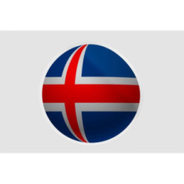 Iceland Flag Ball Style 2 - DecalsHouse