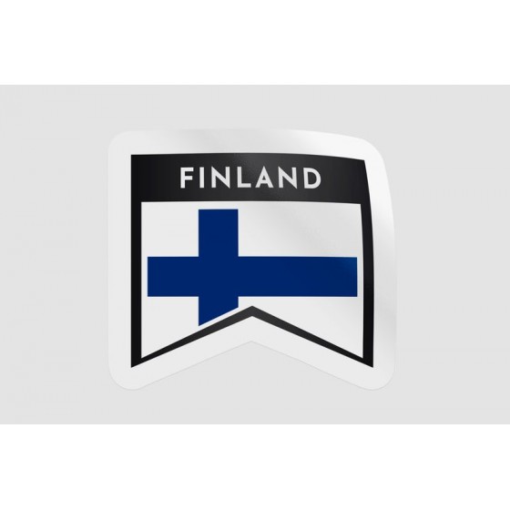 Finland Flag Badge Style 12