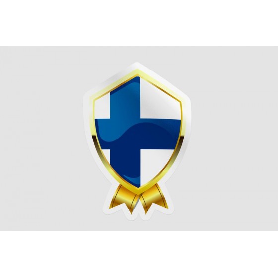 Finland Flag Badge Style 4