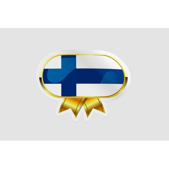 Finland Flag Badge Style 5