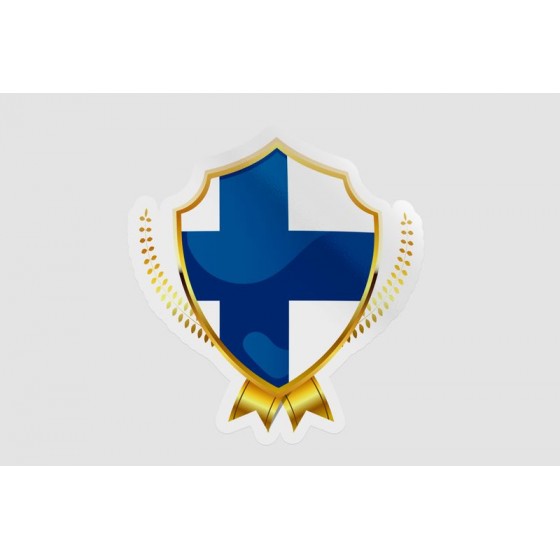 Finland Flag Badge Style 6