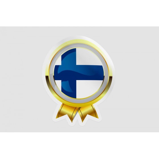 Finland Flag Badge Style 9