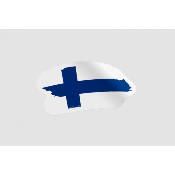 Finland Flag Brush Style 3