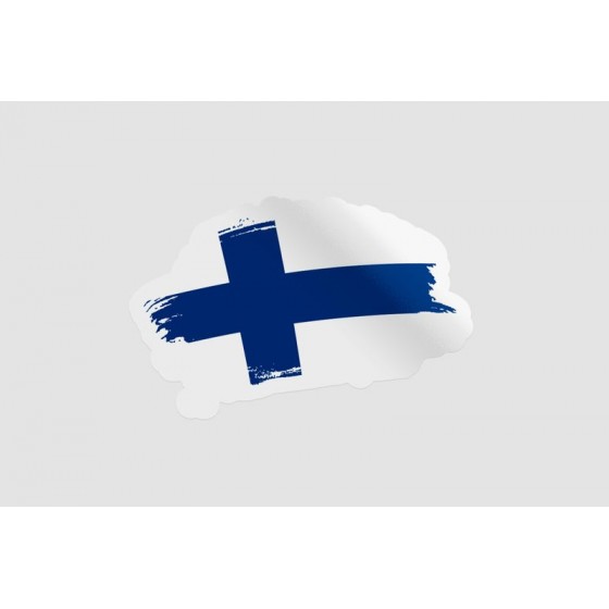 Finland Flag Brush Style 5