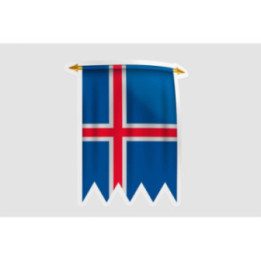Iceland Flag Pennant - DecalsHouse