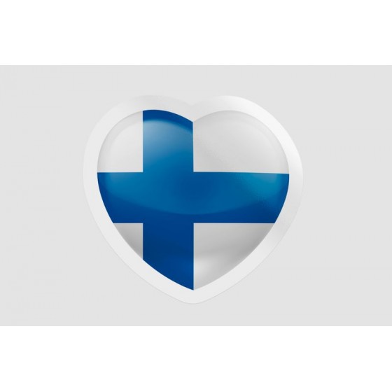 Finland Flag Heart