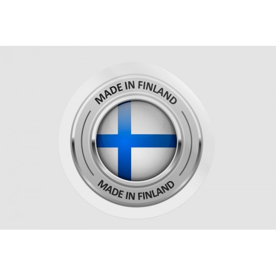 Finland Flag Label