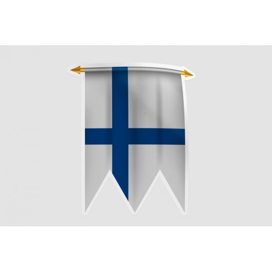 Finland Flag Pennant Style 10