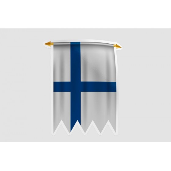 Finland Flag Pennant Style 2