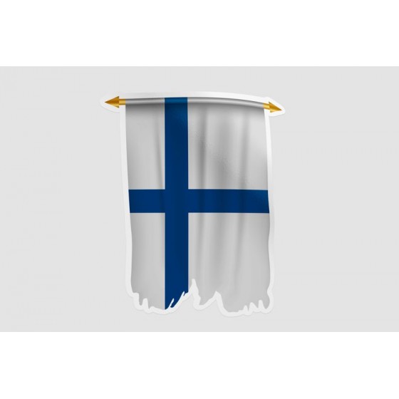 Finland Flag Pennant Style 3