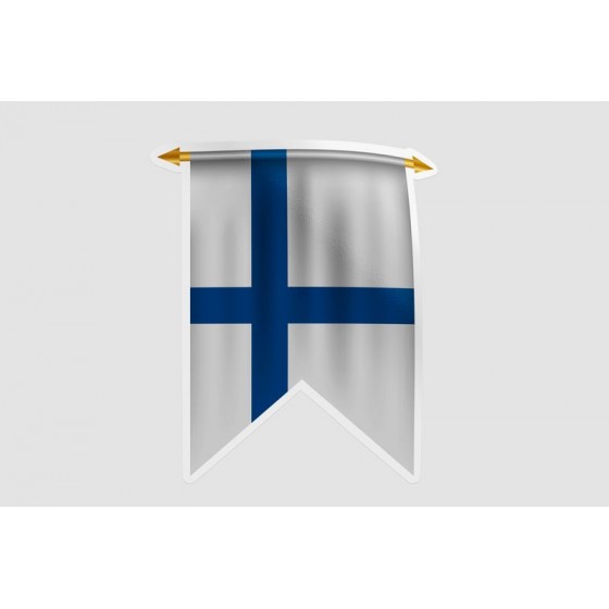 Finland Flag Pennant Style 8