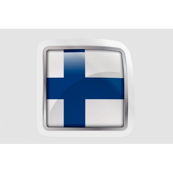 Finland Flag Shape Style 4