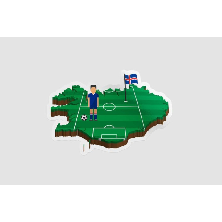 Iceland Map Football - DecalsHouse