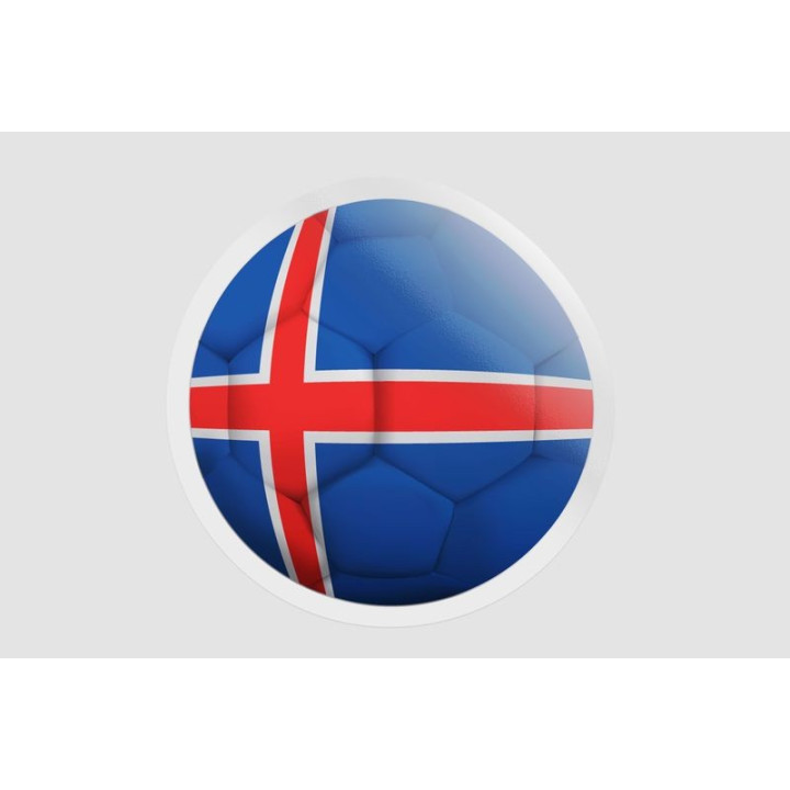 Iceland Soccer Ball - DecalsHouse