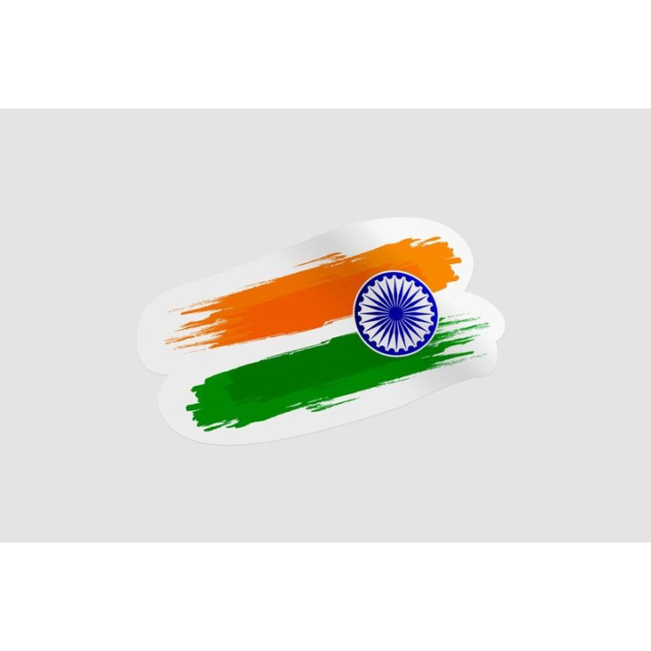 India Flag Abstract - DecalsHouse