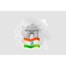 India Flag Independence Style 4 - DecalsHouse