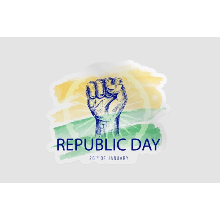 India Flag Independence Style 5 - DecalsHouse