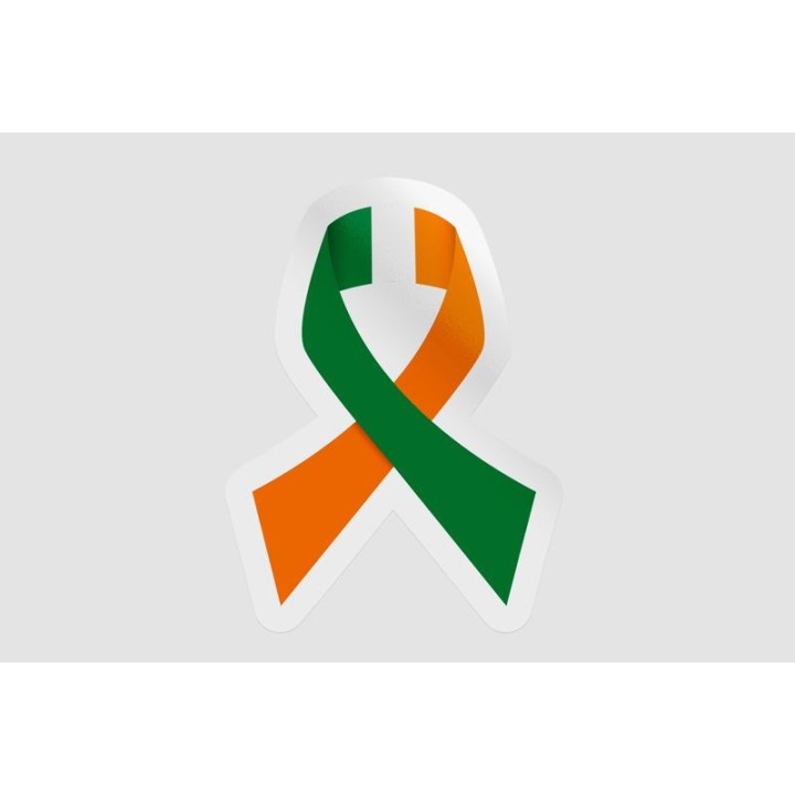 India Flag Ribbon Style 3 - DecalsHouse