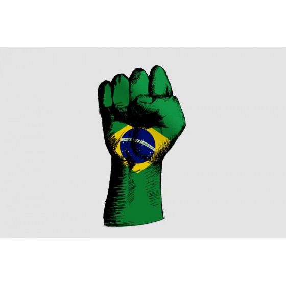 Fist With Brazil Insignia...