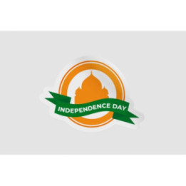 India Independence Day Badge Style 6 - DecalsHouse