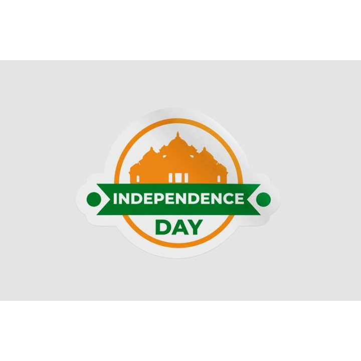 India Independence Day Badge - DecalsHouse