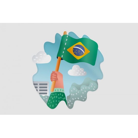Flag Of Brazil Sticker