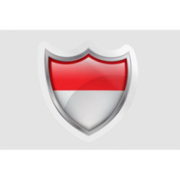 Indonesia Flag Bevel - DecalsHouse