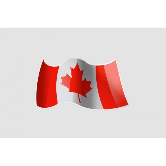 Flag Of Canada Style 3 Sticker