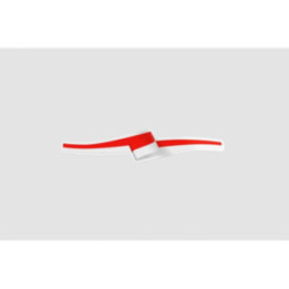 Indonesia Flag Ribbon Style 2 - DecalsHouse