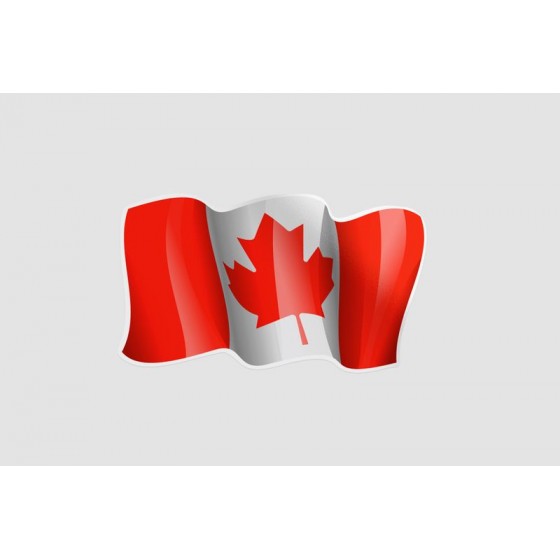 Flag Of Canada Style 6 Sticker