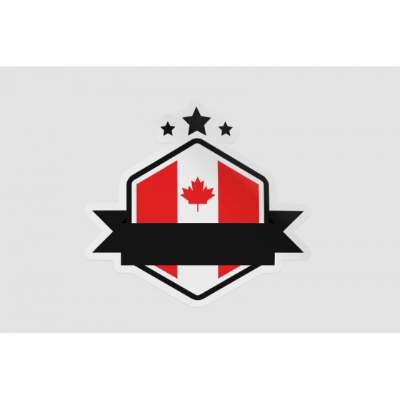 Flag Of Canada Style 7 Sticker