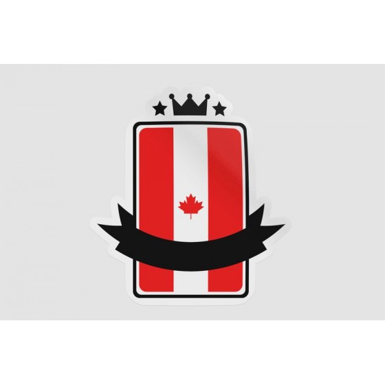 Flag Of Canada Style 8 Sticker