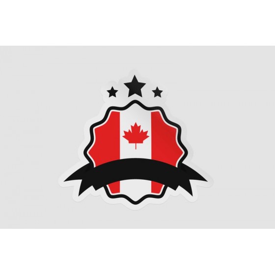 Flag Of Canada Style 9 Sticker