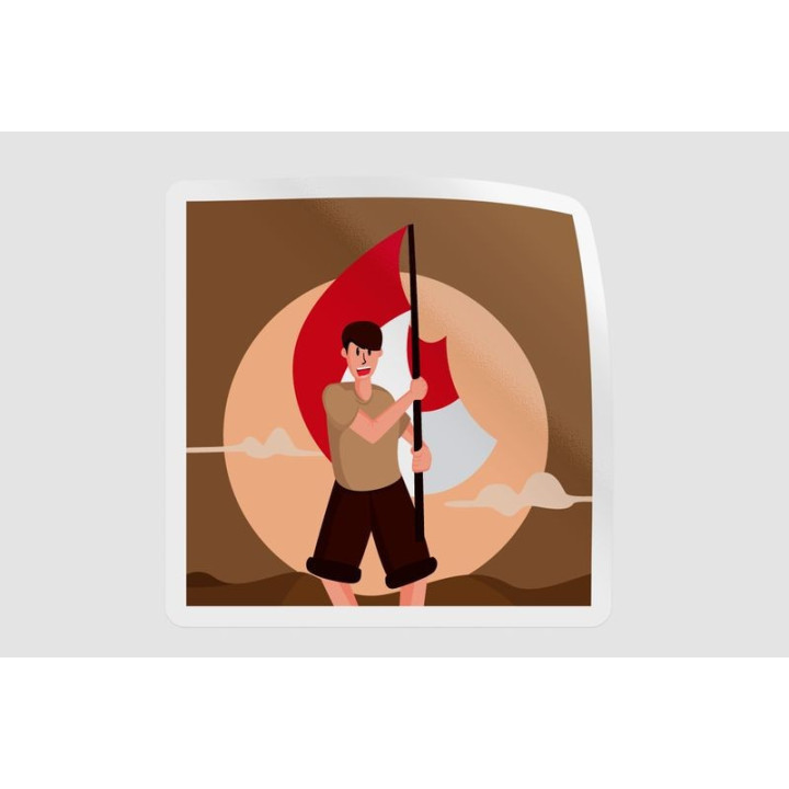 Indonesia Independence Day Style 3 - DecalsHouse
